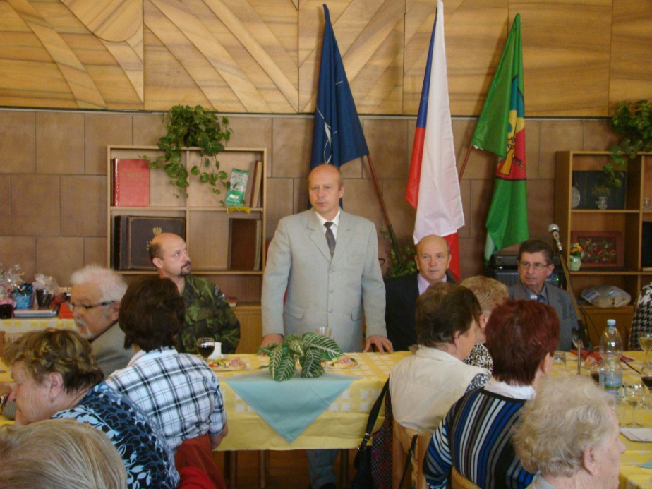 Vzpomínkové setkání klubu vojenských důchodců.